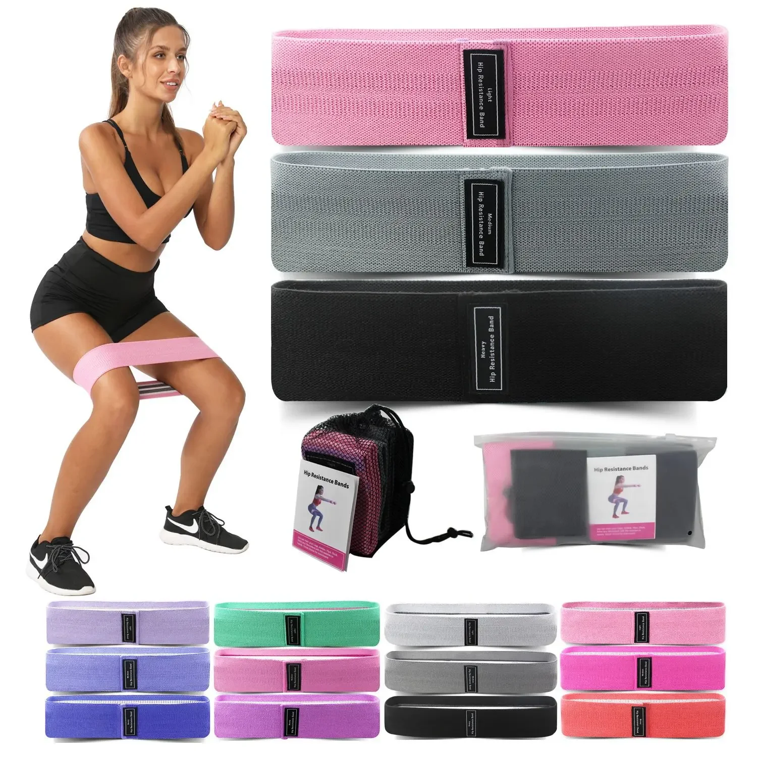 1/2/3PCS Elastic Bands Fitness - Yoga Fitness Resistance Band recension och pris